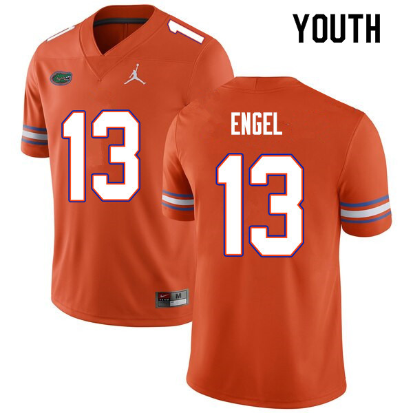 Youth #13 Kyle Engel Florida Gators College Football Jerseys Sale-Orange